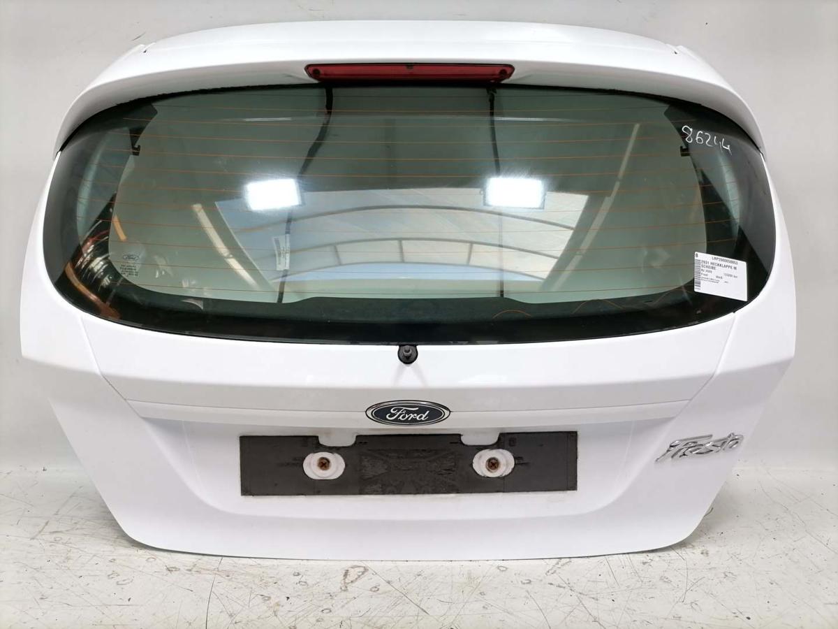 Ford Fiesta JA8 original Heckklappe mit Heckscheibe Frost Wei&szlig; Bj.2010